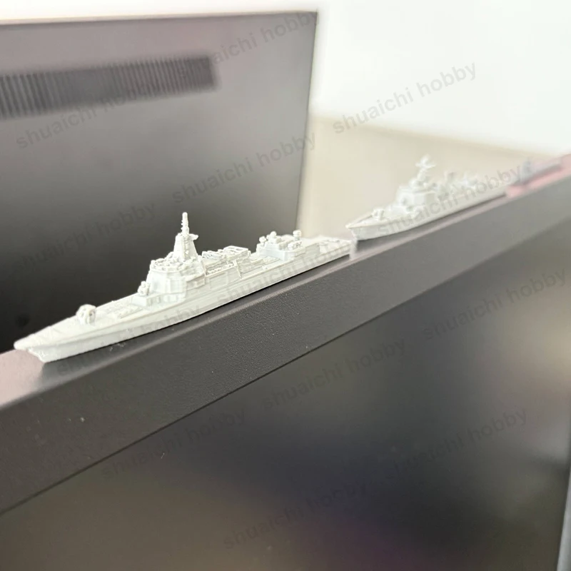 1PCS 1/2000 Scale Destroyer/Frigate Model PLA 3D Printed 052D 055 Warship DIY Landscape Parts for Military Enthusiast Ornament