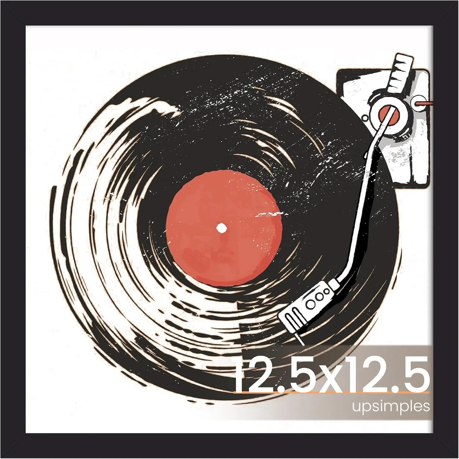 

Vinyl Record Frame for Displaying Pictures, Wall Hanging Album Cover with Mat Options, 1 Pack