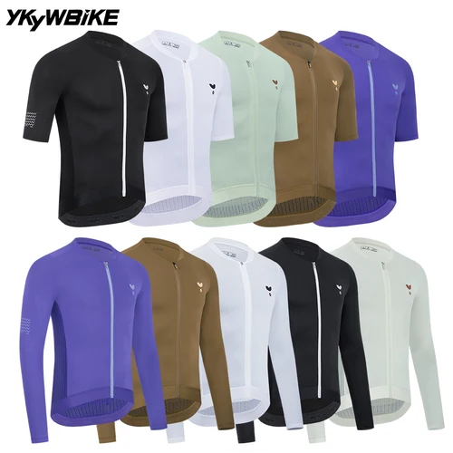 YKYWBIKE 2025 Jersey de ciclismo para hombre, camiseta de bicicleta de verano y primavera, Maillot de bicicleta de carretera, ropa de ciclismo transpirable para equipo profesional