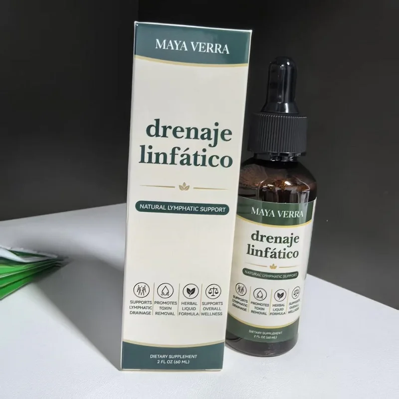 MAYA VERRA Lymphatic Drainage Drops 59ml, Multi Natural Plant Extracts Ampoule Serum For Unisex Relieve Swelling Stronger Immune