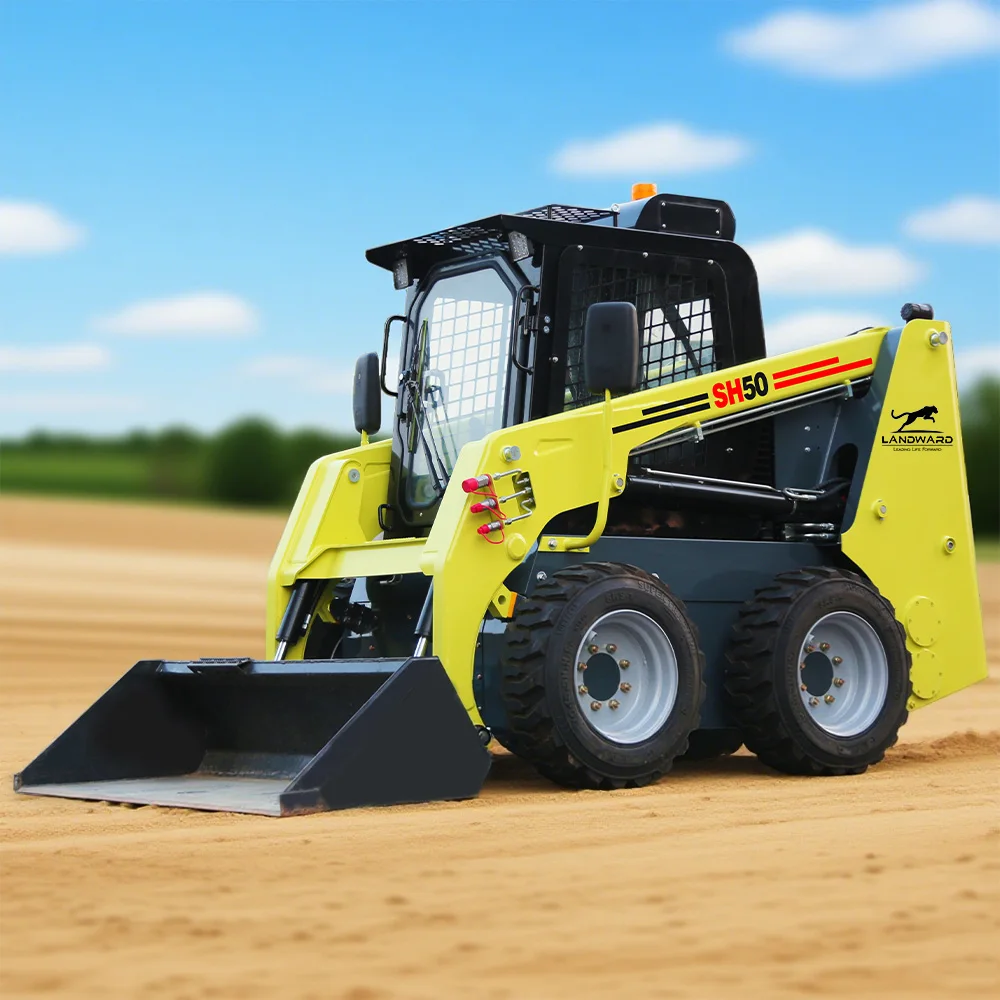

Mini Skid Steer Loader Household Small Earth-moving Machinery EPA Engine Wheeled Skid Steer Snow Shovel Attachment CE Customized