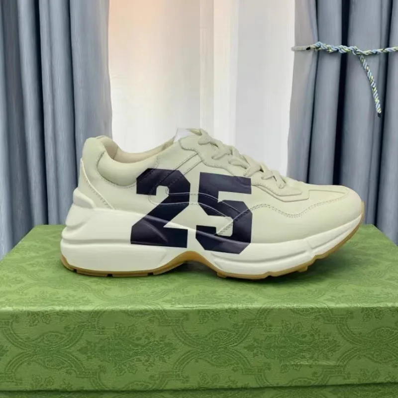 

Дизайнерские кожаные кроссовки на платформе 2026 Luxury Chunky Casual для мужчин, женщин и детей, оригинальные, для тенниса