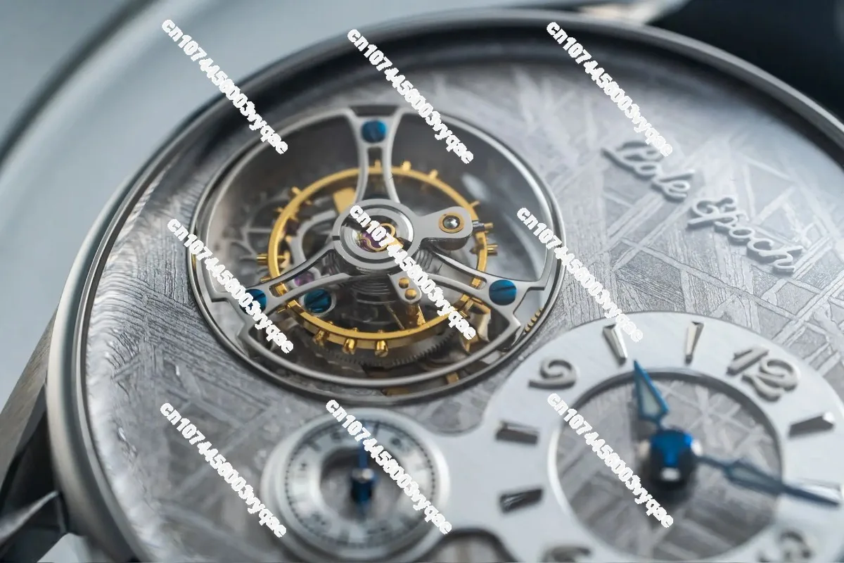 Men's Meteorite Dial Mechanical Watch Manual Tourbillon Movement Sapphire Glass Luxury Wristwatch