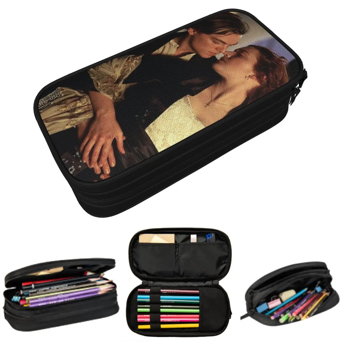 

Titanic Movie Pencil Case for Kids Gifts Pen Box Pencil Bag Stationery Supplies Pen Holder Bag