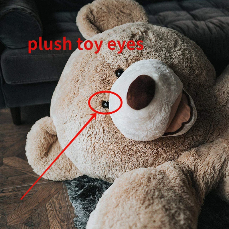 

Toy Eye Doll Plush Button Half-circle Eye Animal Doll Diy Eye Accessories Plastic Fake Eye 4MM 100 Pieces