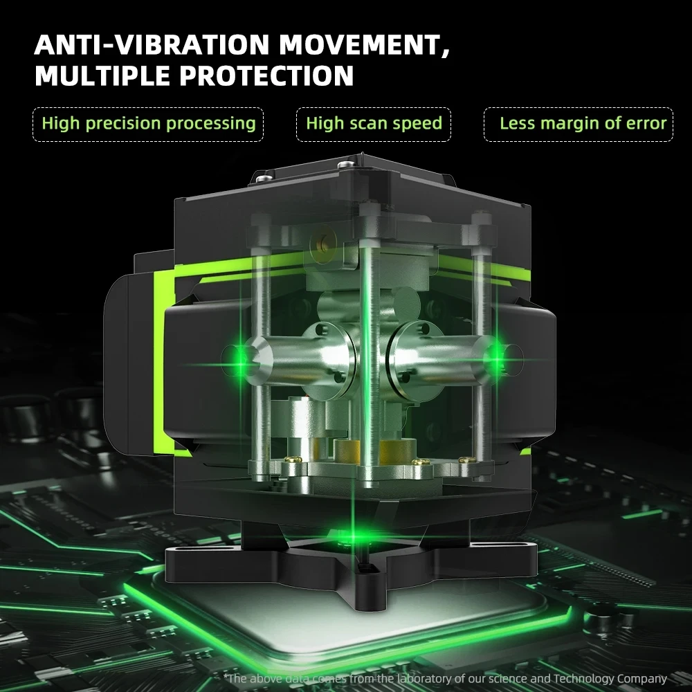 HILDA 3D 12 linii 360 poziomy pionowy krzyżowy Instrument poziom lasera, bardzo mocny zielona wiązka urządzenie optyczne
