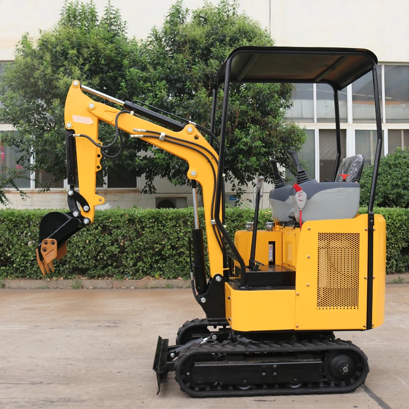 Small household excavator garden farm excavator diesel engine assisted hydraulic control excavator