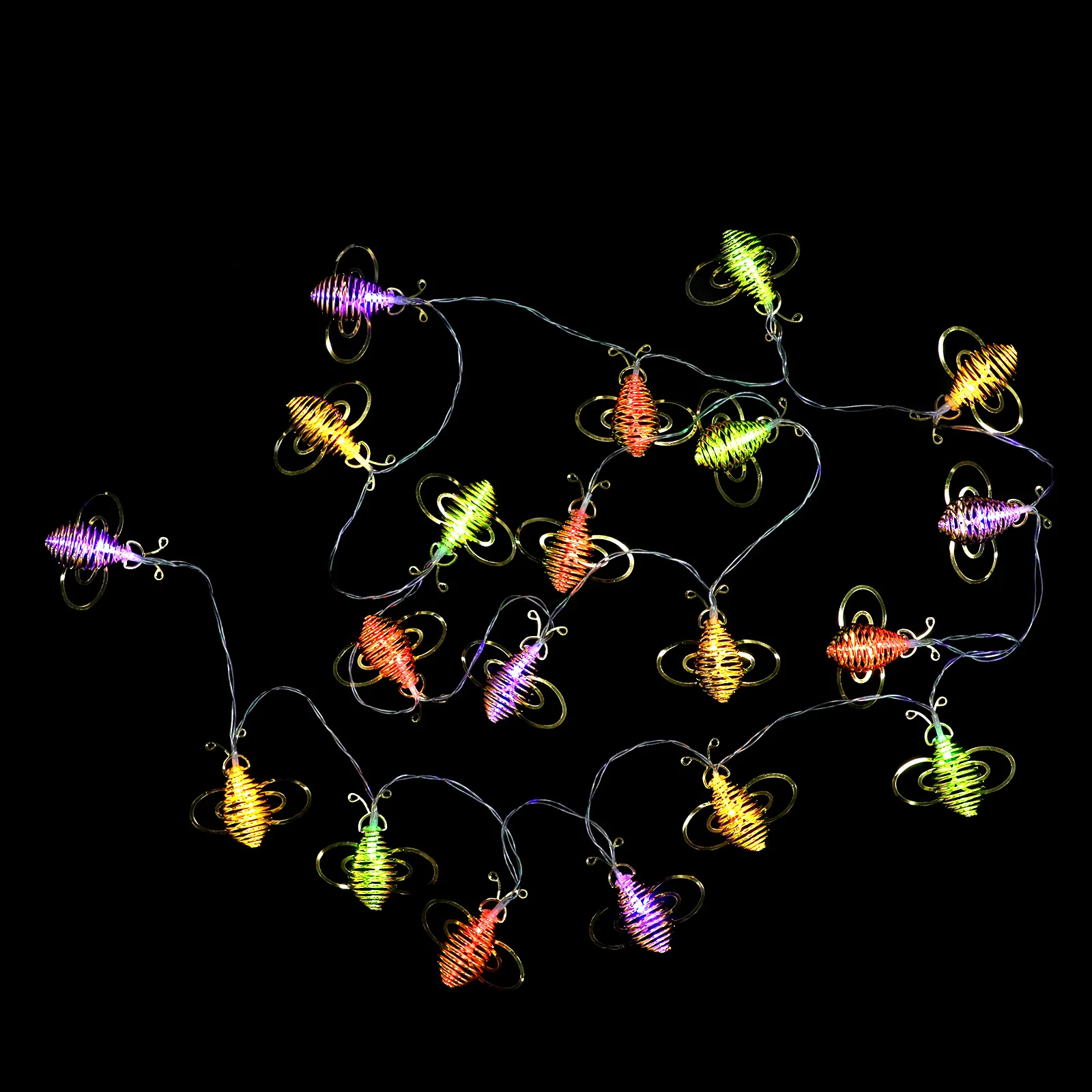 1 قطعة عيد الميلاد LED عسل النحل سلسلة أضواء في الهواء الطلق مصباح الحديقة سلسلة ضوء الزخرفية لمهرجان الحفلات ضوء الزخرفية