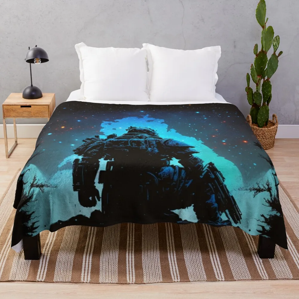 

A Starry Night Space Marine Throw Blanket Soft Beds Summer Beddings Blankets