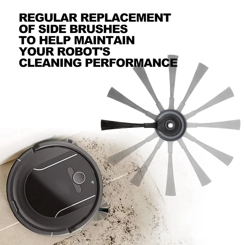 Pieza de repuesto de cepillos laterales para Robot Shark ION AV751, S87, R85, RV850, RV850WV, R71, R72, R75, S86, R87, R76, RV871, RV761, paquete de 9 unidades
