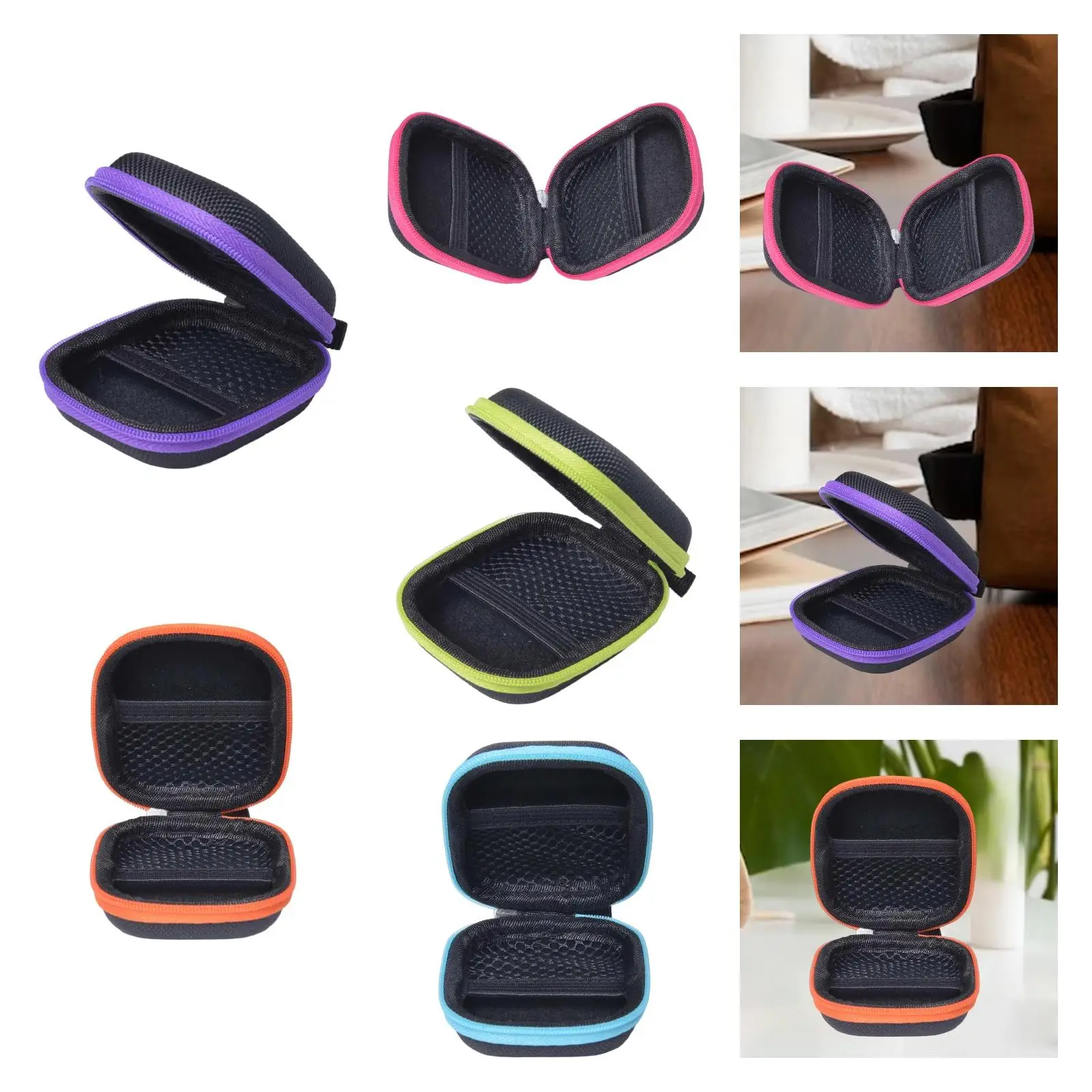 

Essential Oil Carrying Case Sturdy Hold 6 Bottles 5ml Rollers Travel Size Dustproof Lightweight Mini Carry Pouch Hard Shell