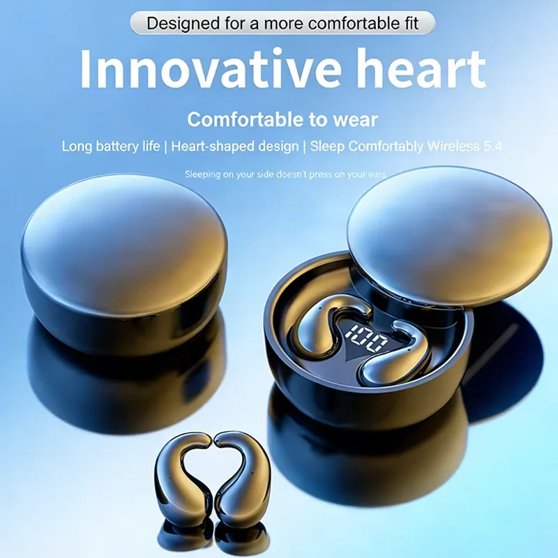 SK28 Sleep Earphones Wireless Headset 5.4 With Comfortable Wearing Touch Control Headphone Earbuds For All Mobile Phone