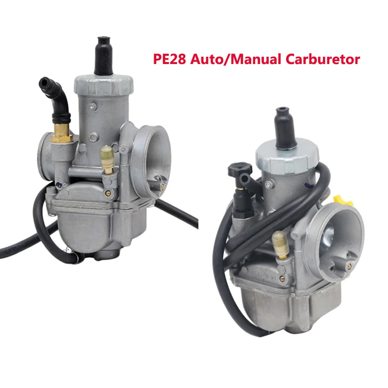 PE28 Motorcycle Carburetor 28mm Carb Auto/Manual For Carburador Keihin ATV Quad Pit Dirt Motor Bike Scooter Moped Motocross