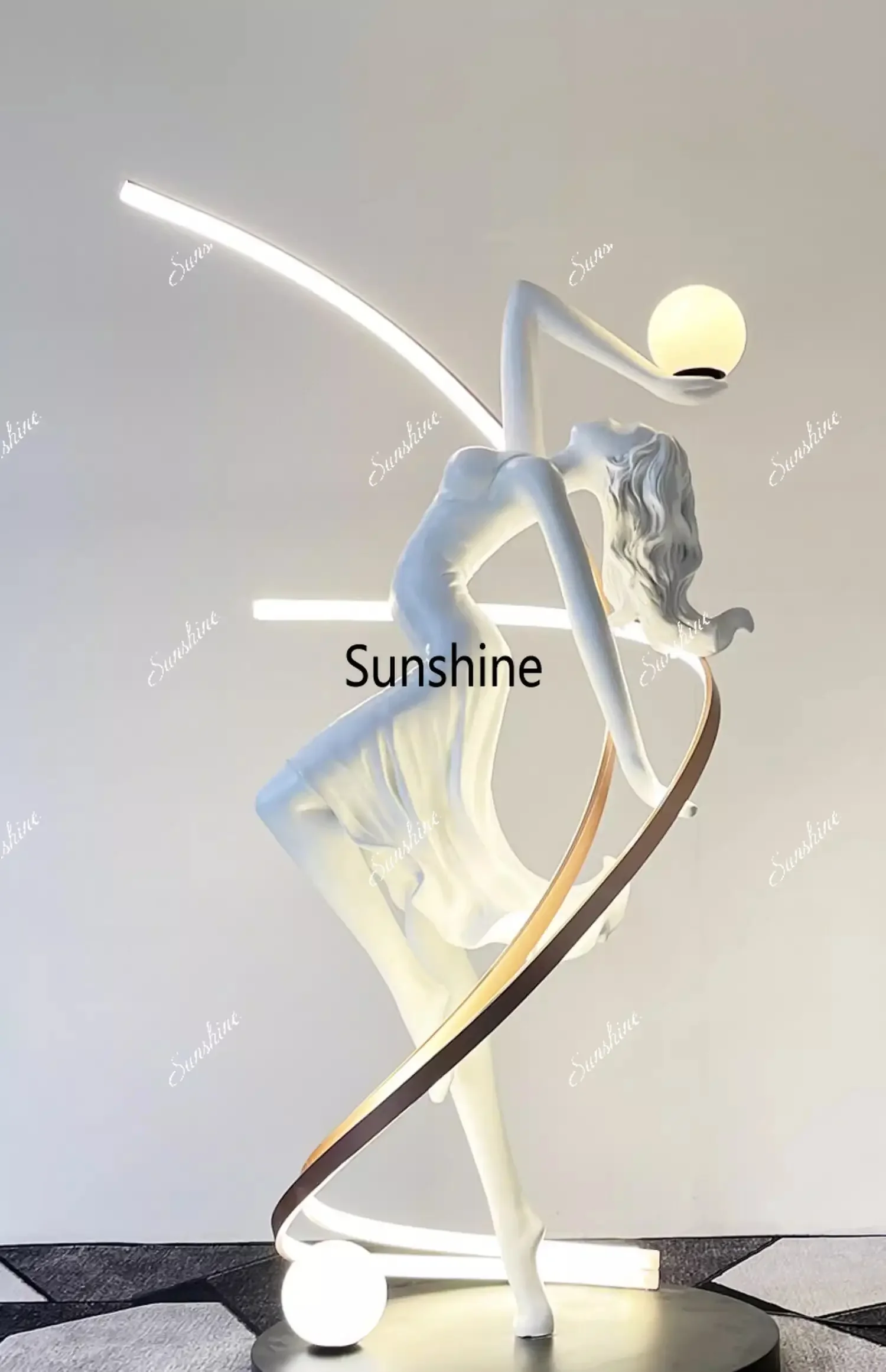 Hotel Lobby Sales Office Model Room Abstract Art Ornament  FT