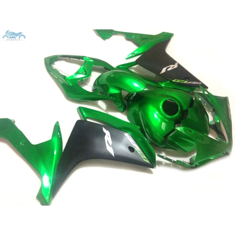 

Free 7gifts Injection fairing kit fit for YAMAHA 2007 2008 YZFR1 YZF R1 07 08 green black motorcycle fairings body kits YB29