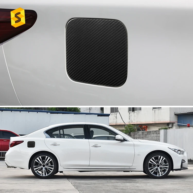 

Equipment Smart Library Shasha Carbon Car Exterior Accessories Oil Tank Cover Carbon Fiber Oil Tank Cover For Infiniti Q50 Q50L