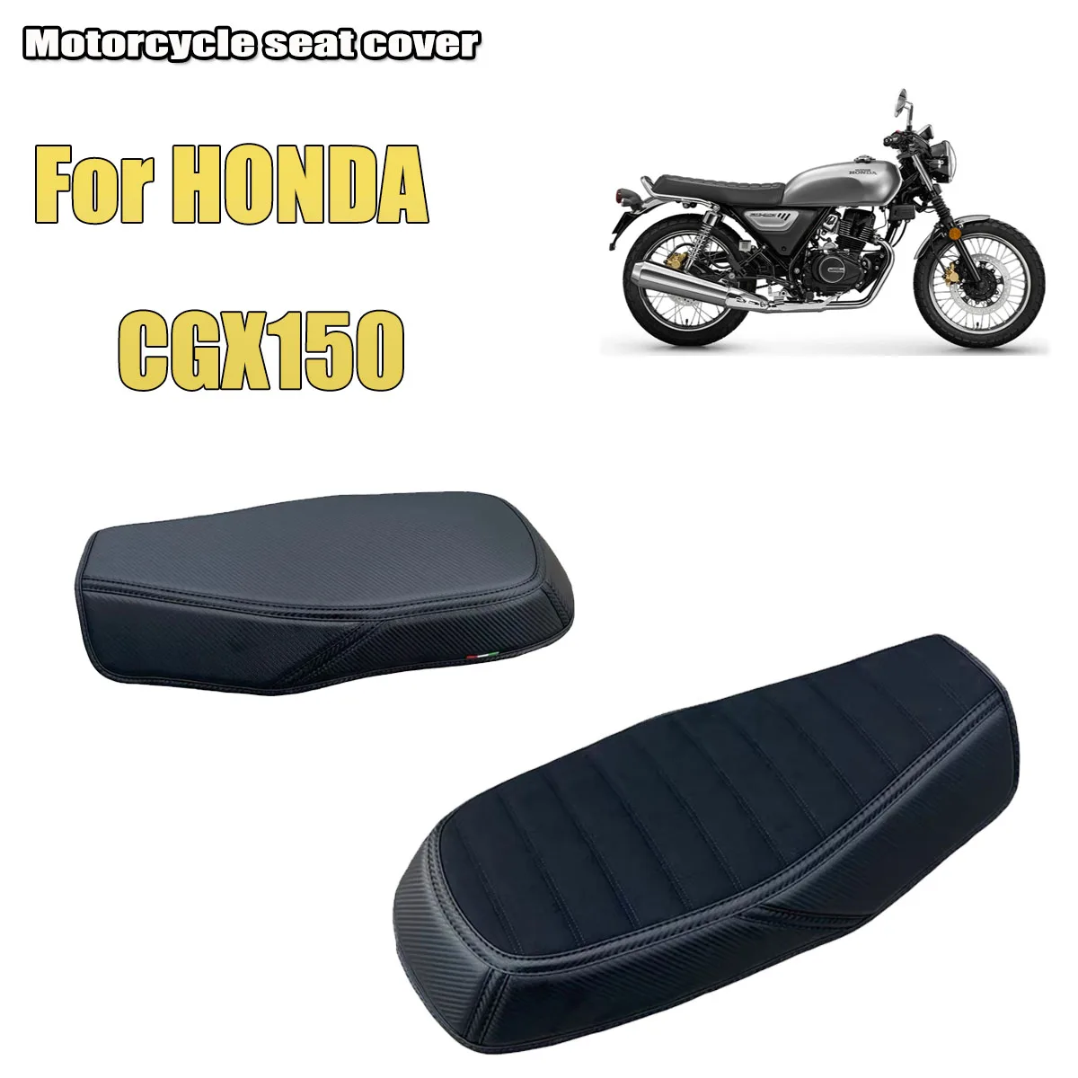 

Мотоциклетный амортизирующий чехол на сиденье из искусственной кожи с рисунком, чехол на сиденье для езды, подходит для HONDA CGX150