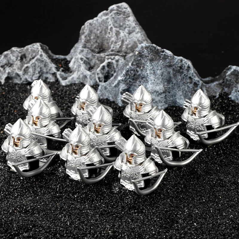 Crusaders militaires médiévaux figurines de soldats blocs de construction château hôpitaux chevaliers teutoniques guerrier casque briques jouet DT8901