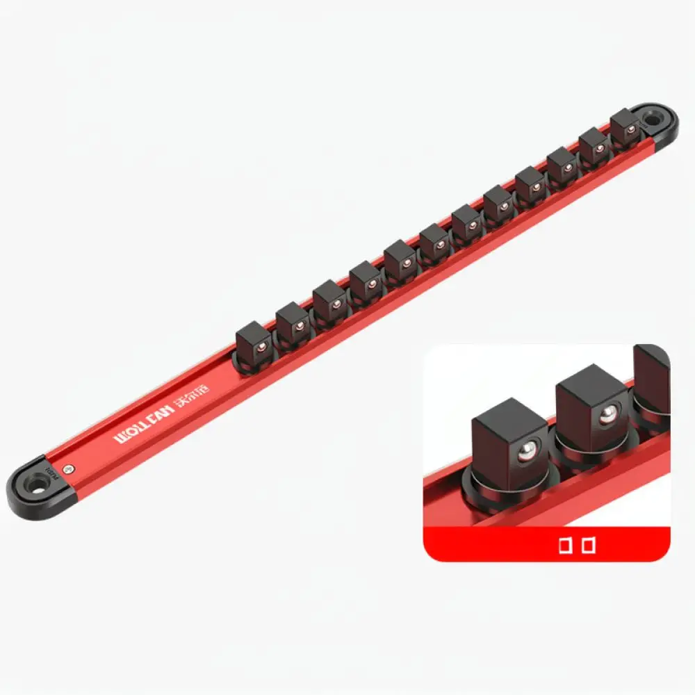 Durable Metal Magnetic Socket Holder Tray Tool Organizer Storage Rack For Mechanic Garage Workshop Tool Cabinet Repair Kit
