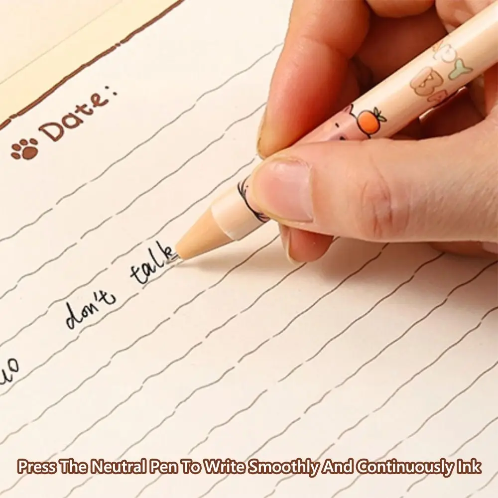 

High Quality 8-in-1 Stationery Set Capybara With Pencil Case Gel Pen 6-Color Ballpoint Pen Back to School Gift