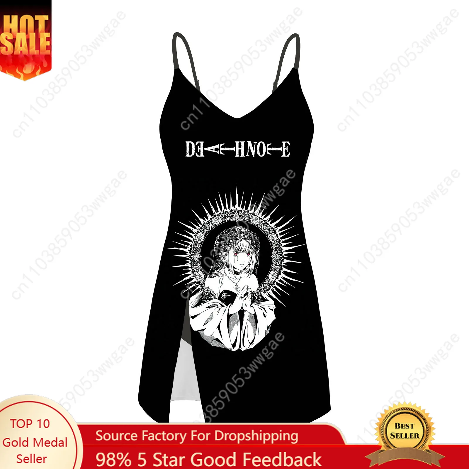 

Death Note Sling Dress Swimsuit Womens Bathing Suits Personalized Fashion Swimwear Pool Party Beach Bikini Custom Made Beachwear