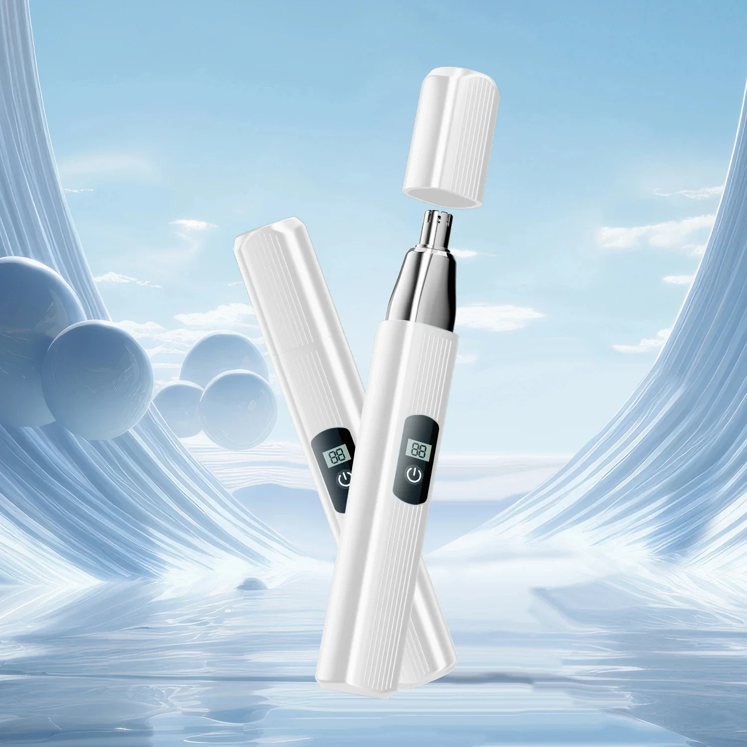 Elektryczna maszynka do włosów w nosie Akumulatorowa maszynka do włosów w nosie z wieloma mocami Automatyczna, nadająca się do prania trymer 2 w 1 dla mężczyzn i kobiet