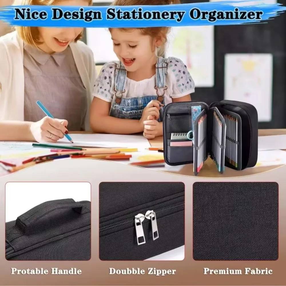 1PCS Large-capacity Pencil Case for Students 72-color Sketch Pencils Multi-functional Storage Pencil Case Pencil Bag 2026 Hot