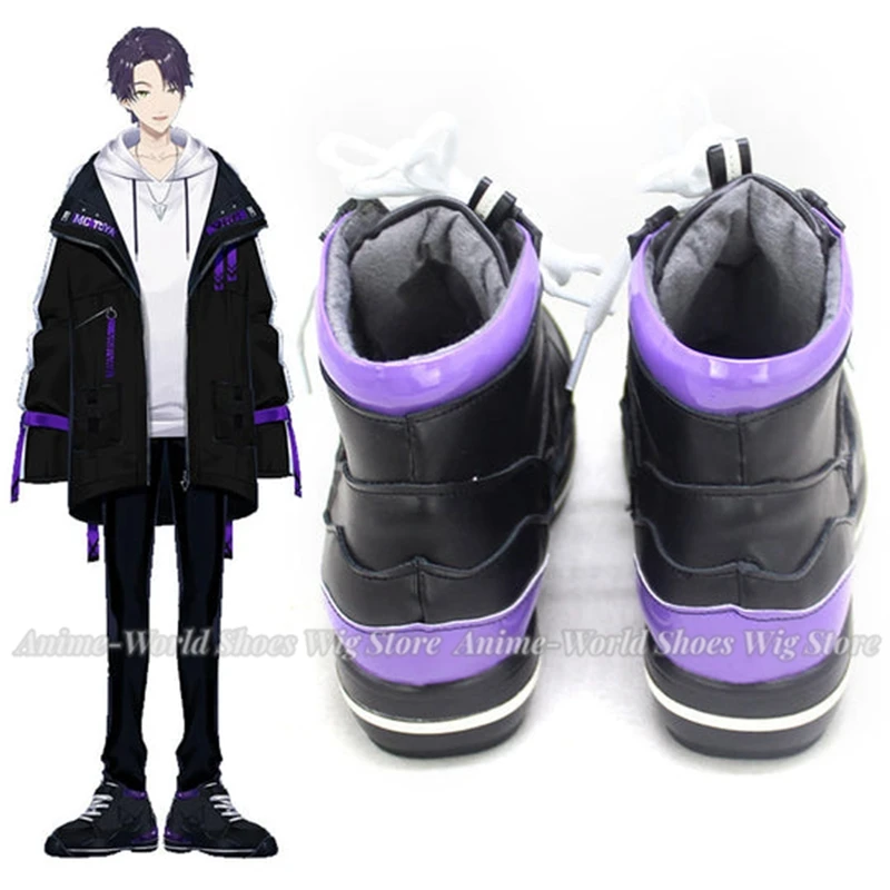 Vtuber Hololive Kenmochi Toya Scarpe Cosplay Stivali su misura