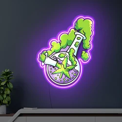 Artwork Acrylic Neon Sign Bedroom Living Room Home Wall Hang Decor Led Lights Bar Pub Decoration UV Printing Custom Neon Signs