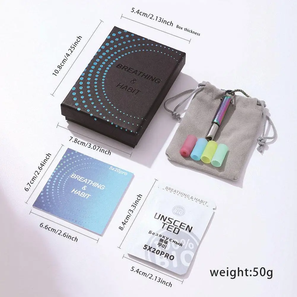 التأمل اليوغا قلادة التنفس المقاومة صافرة قلادة ينظم التنفس للتأمل الهدوء وتخفيف التوتر قابل للتعديل