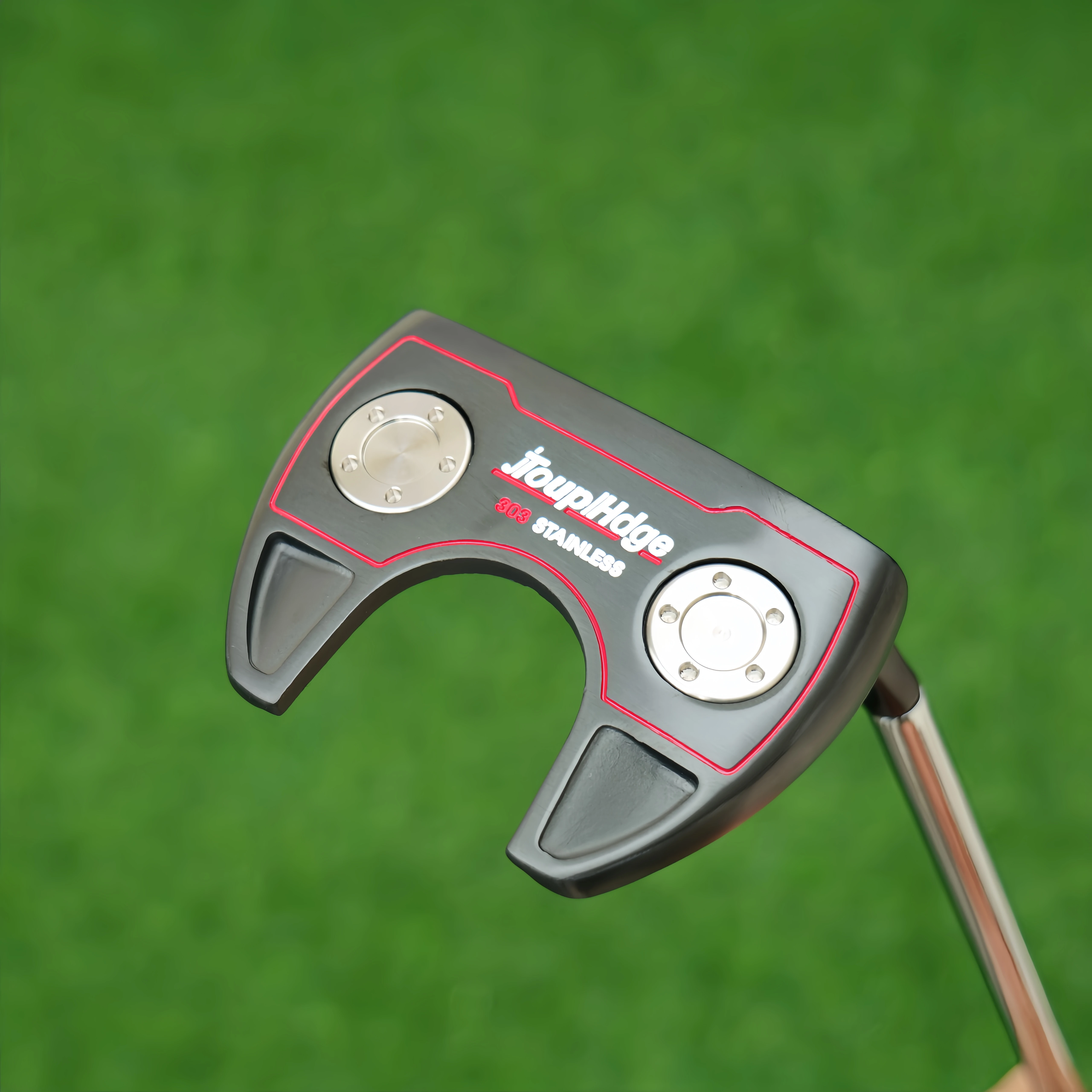 Toup Hdge Horn Shape Golf Putter,CNC Precision Milled Face,Solid Stable Feel,Uniform Texture,High MOI Low CG Weighted,Reduce Sid