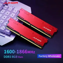 JUHOR hurtownia Ram DDR3 8 GB 1600 MHz 1866 MHz Pamięć stacjonarna z funkcją ściemniania z radiatorem