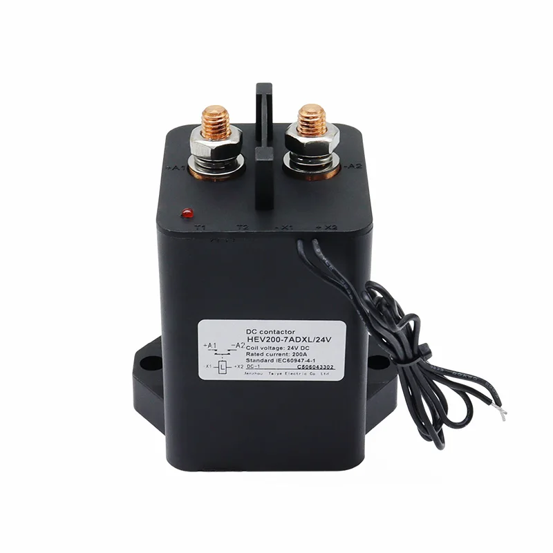 High Voltage 200A Continuous 1NO DC Contactors For Charging Piles Electric Four-Wheel Vehicles New Energy Vehicles