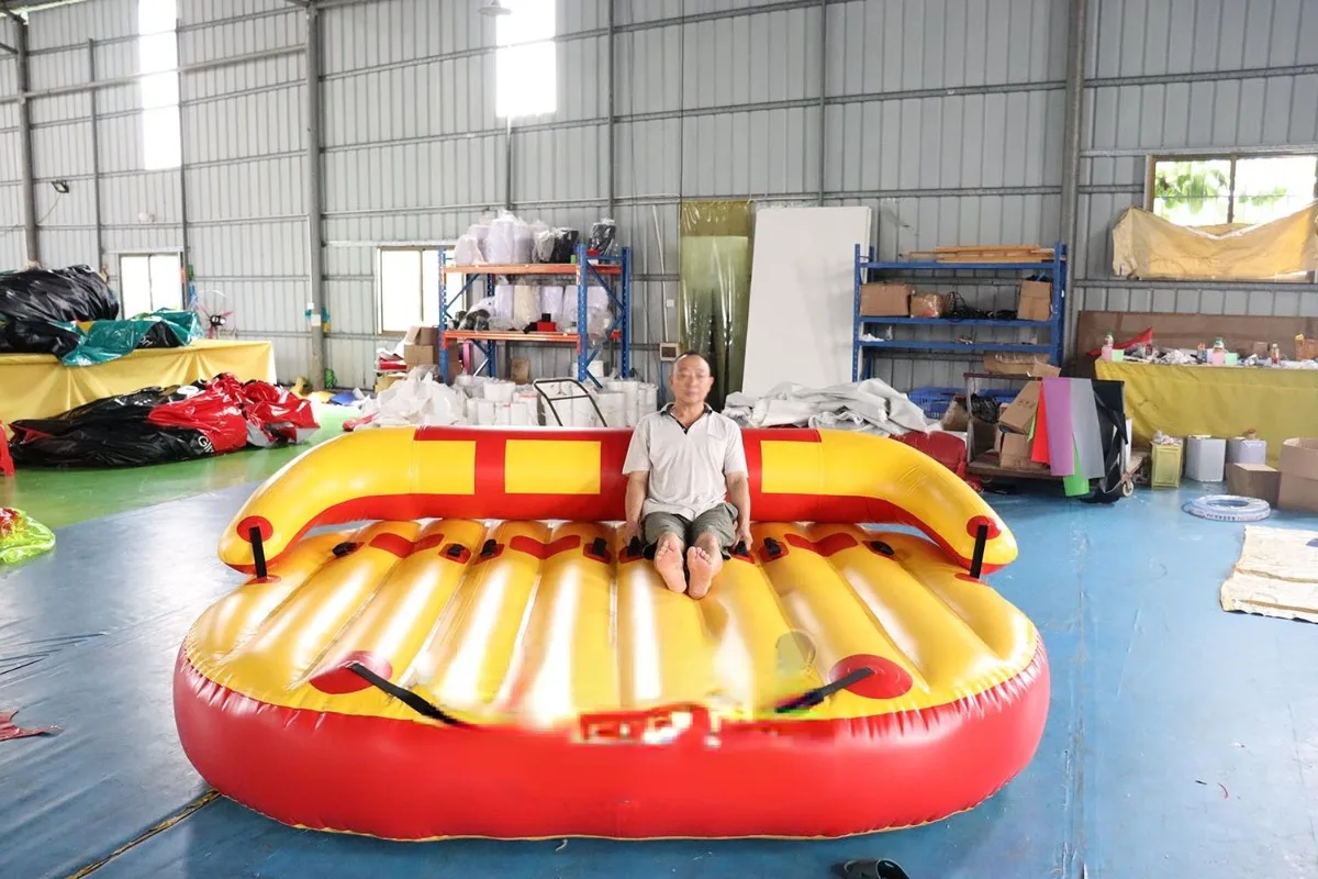 Cheap 6 Person Flying Crazy UFO Inflatable Towables Sofa Tube for Water Sports