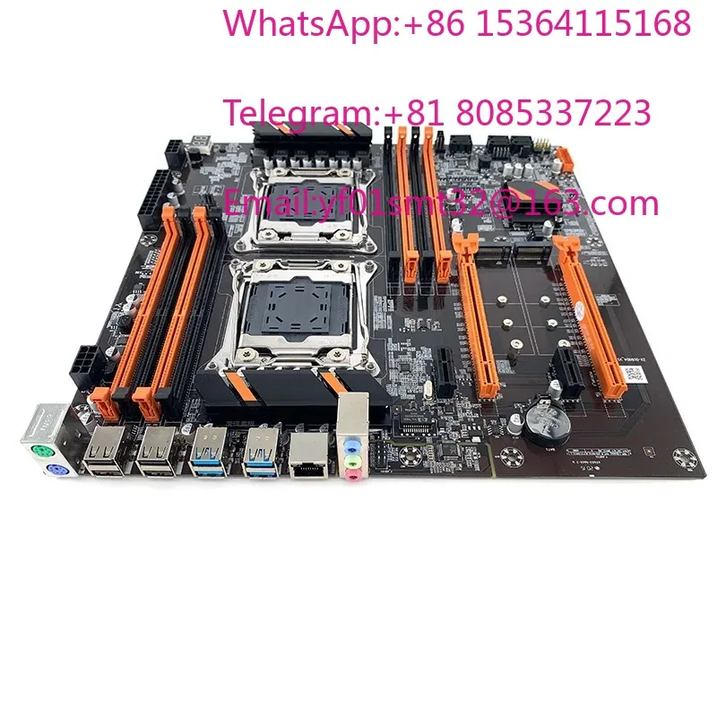 2PCS X99 motherboard dual DDR4 2011v3 server desktop computer e5 2678V3 multi split set