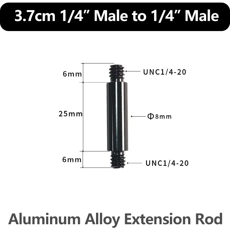 1/4 zu 3/8 M5 M6 M8 Gewindeadapter Stecker auf Buchse Stativschrauben-Adapter für GoPro Insta360 DJI OSMO Action-Kamera