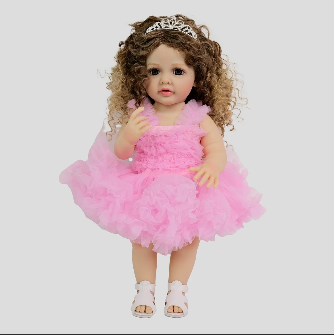 

22 inch Betty Heirloom Reborn Doll Weighted Soft Body, Magnetic Pacifier & Handcrafted Eyelashes, CE Certified Gift for Girls