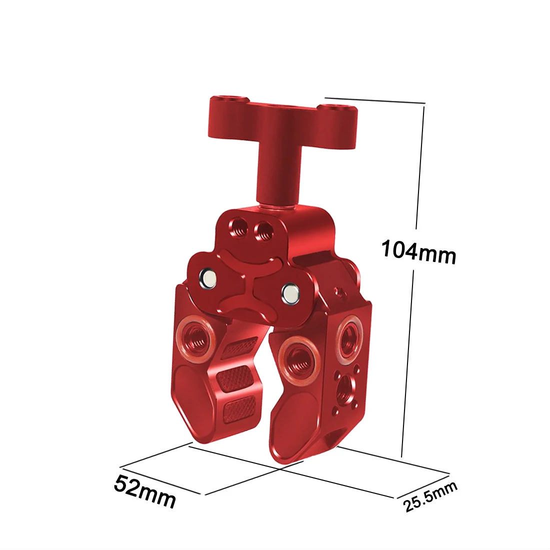 Super Crab Clamp Magie Arm Clip 1/4 3/8 ARRI Loch für Stativ Einbeinstativ Flash Halterung Monitor Arm Kamera Käfig Rig zange 15-40mm – Detail 20