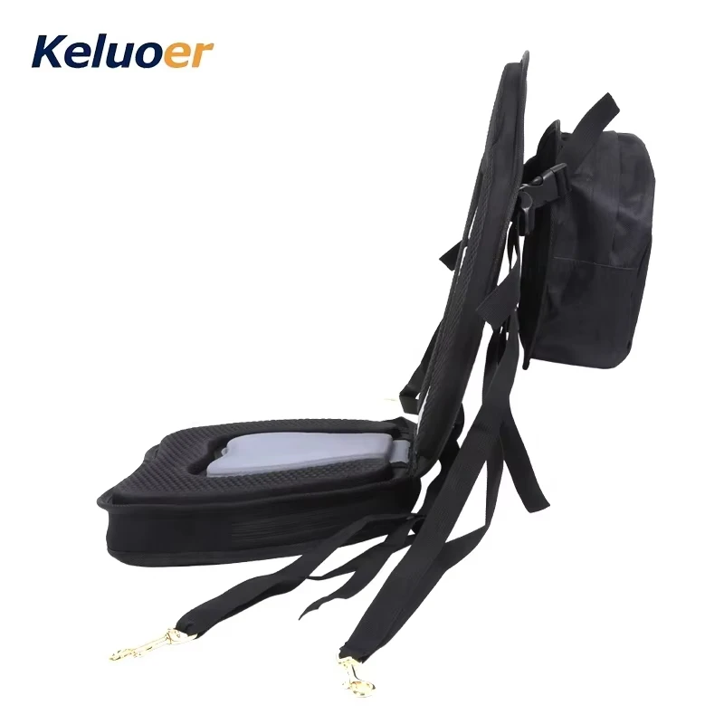 New Kayak Backrest Boating Seat Luxury Adjustable Padded Kayak Seat Back With Detachable Canoe Backrest Seat Bag