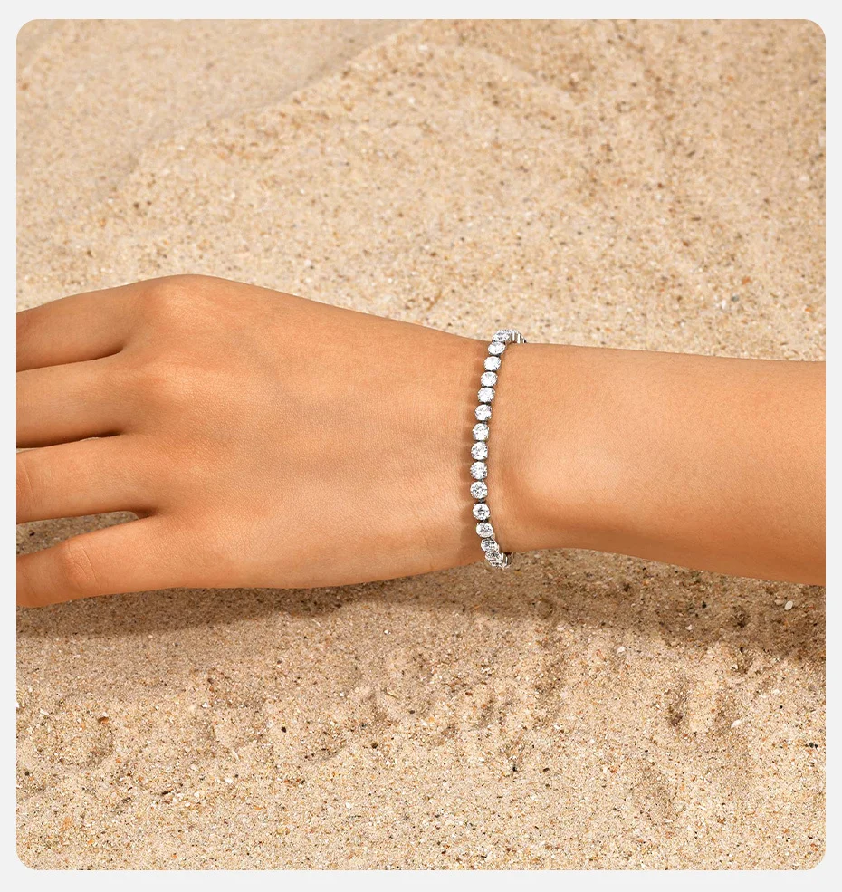 Vnox Luxus zierliches AAA Zirkon Kristall Armband für Frauen Mädchen, Edelstahl 2mm-5mm breites Armband, Hochzeit Schmuck Party Geschenk – Detail 7