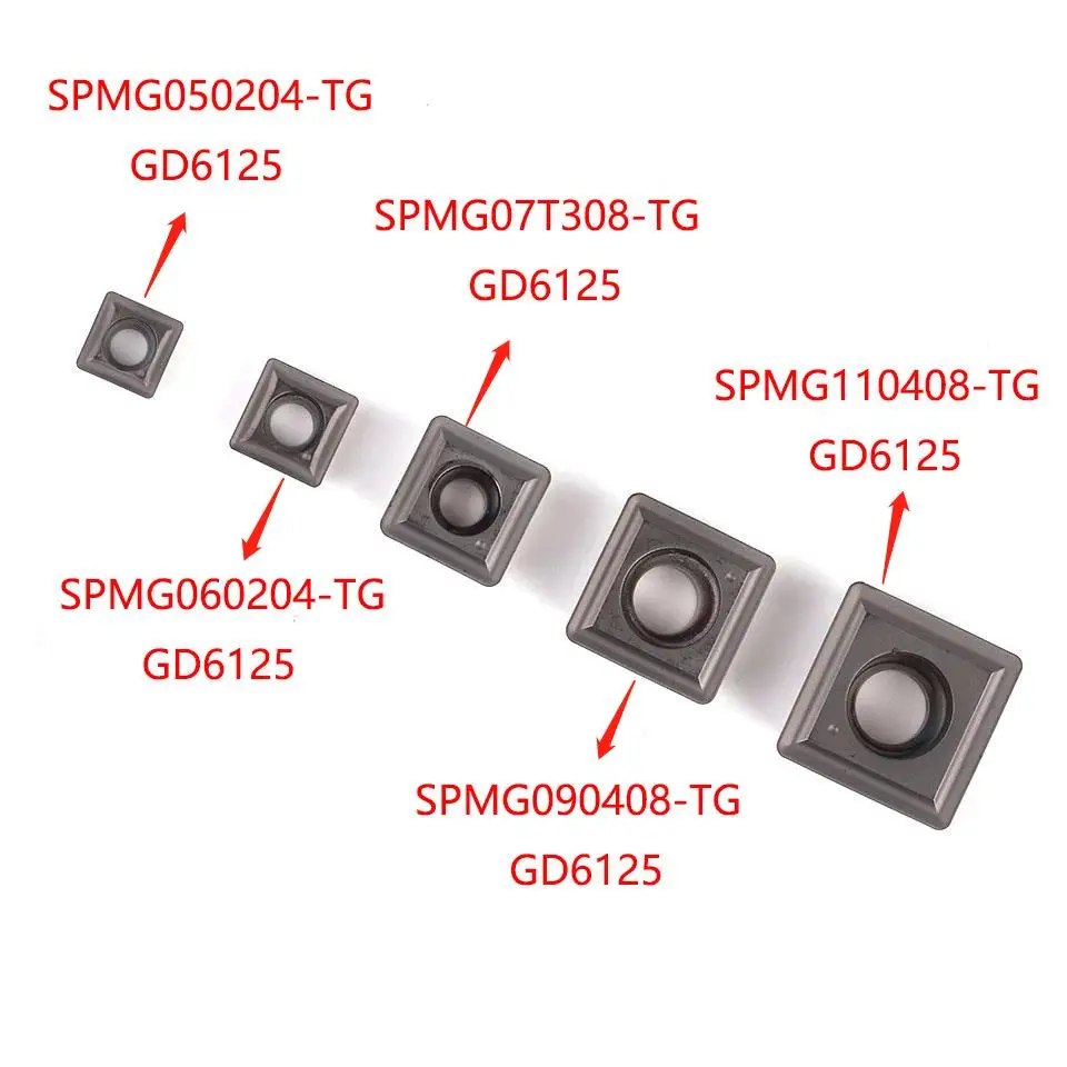 SPMG050204 SPMG06 SPMG07 SPMG09 SPMG110408 GD6125 باستخدام الحاسب الآلي عالية الجودة U الحفر كربيد إدراج مخرطة أداة الفولاذ المقاوم للصدأ