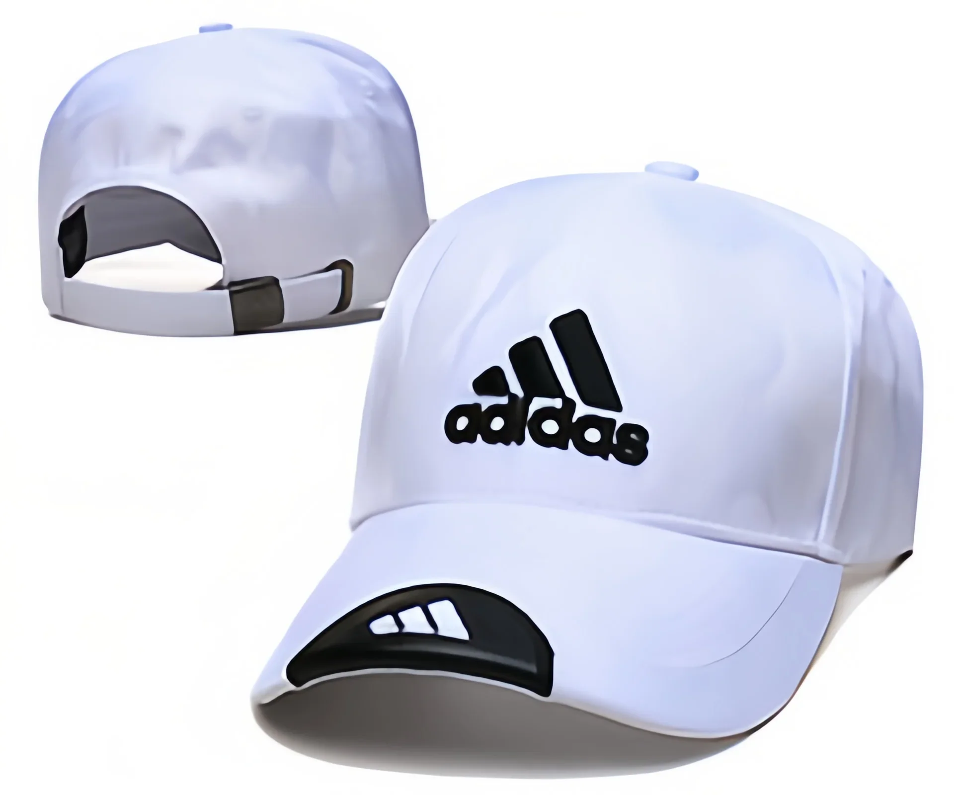 Adidas Classic Embroidered Logo Sports Baseball Cap for Men and Women Couples Suitable for Head Circumference 52-58