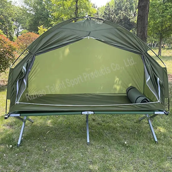 

Fishing Tent Outdoor Camping Combo Set Tent Off Ground With Camping Cot Off Ground Tent Sun Rain Protection with Mattress
