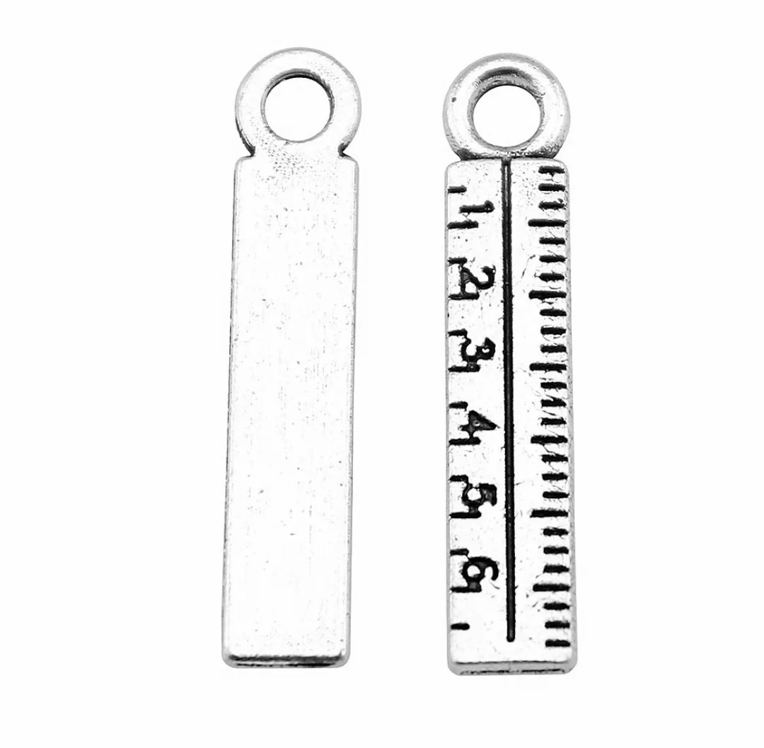 

35pcs 24x5mm Zinc alloy metal tibetan silver plated charm T0924 for jewelry making