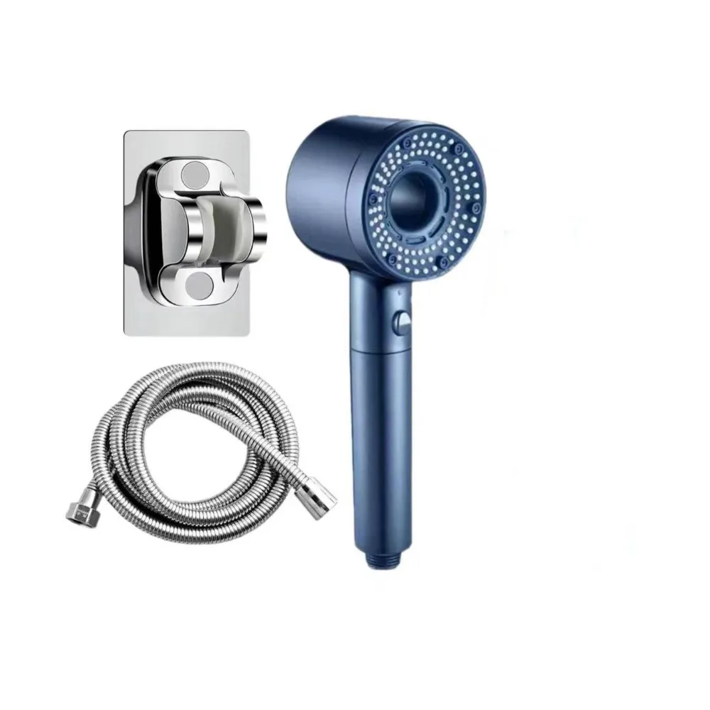 

Набор насадок для душа высокого давления для ванной комнаты, ручной душ с 5-скоростной регулировкой, шлангом 1,5 м и кронштейном