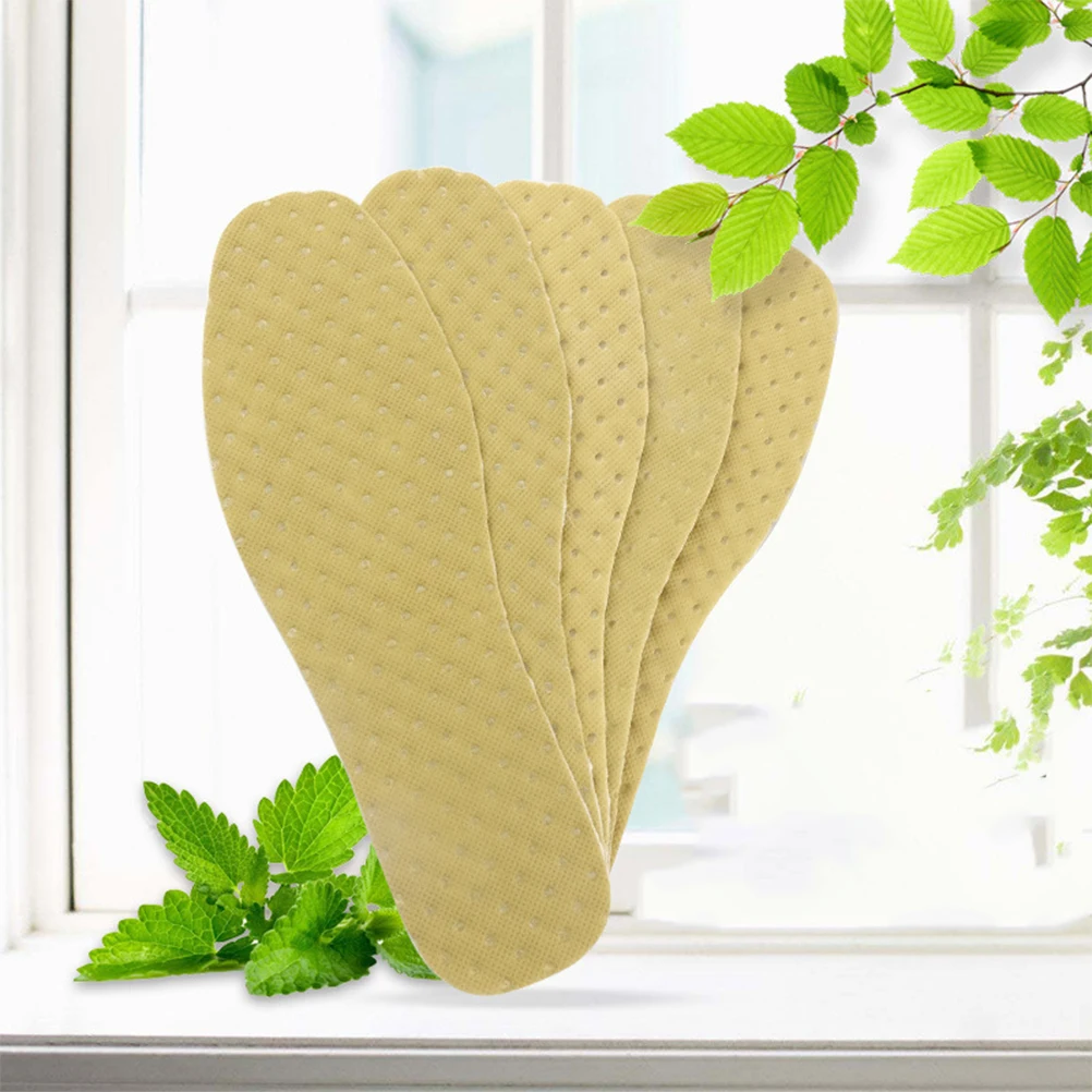 

Bamboo Charcoal Insoles 2 Pairs Sweat Absorbing Disposable Mint Sports Pads Shoe Inserts Cushion Ventilation Deodorant Travel