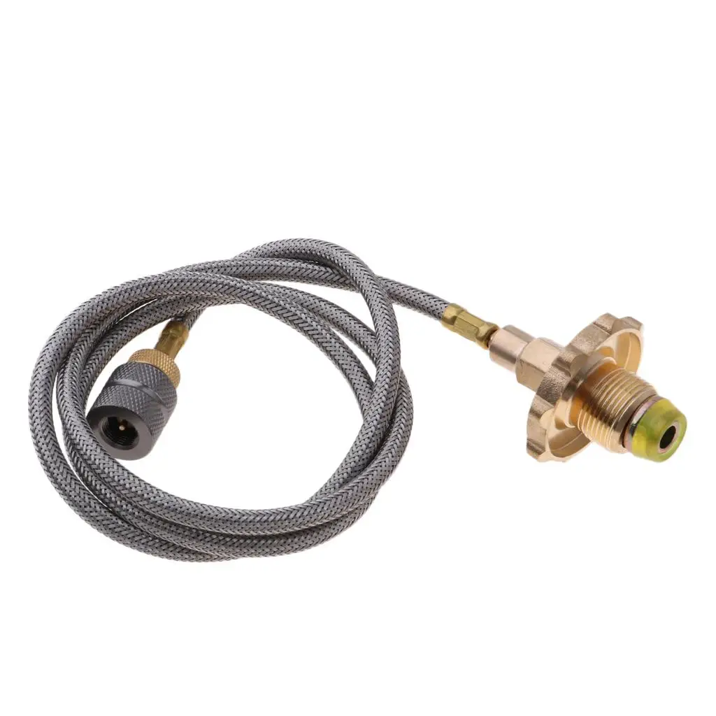 Adaptateur de recharge de cuisinière à gaz d'extérieur, brûleur, cylindre de GPL, connecteur en
