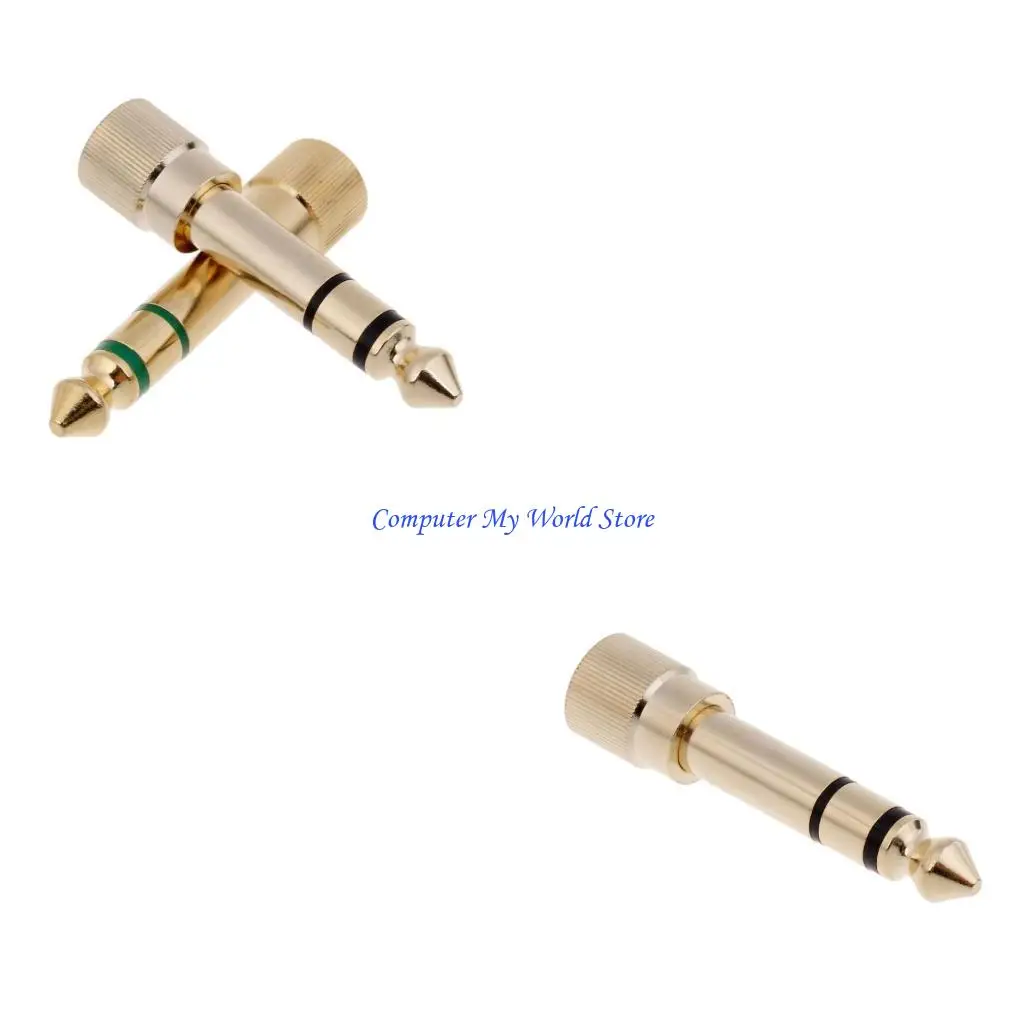 Адаптер для наушников от 3,5 мм до 6,35 мм мужского пола 1/4 дюйма до 1/8 дюйма стереоаус