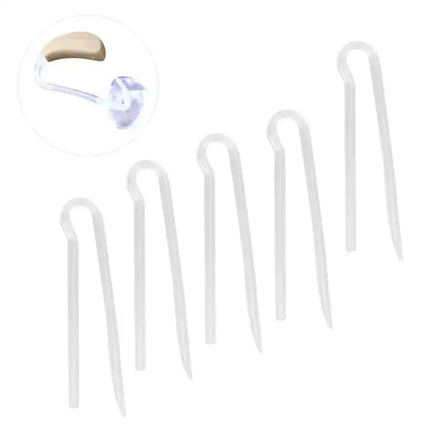 10pcs Hearing Aid Tubes Flexible Type R BTE Earmold Hearing Aid Tubing Replacement Preformed Hearing Aid Tubing Wholesale