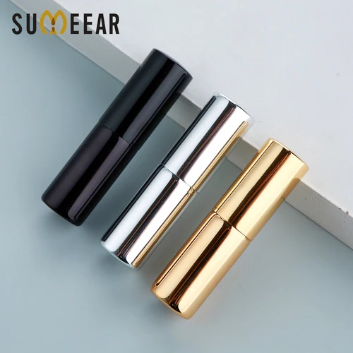 100 Uds 5ml botella de Perfume UV portátil botella de Spray de aluminio de viaje cosmético para regalo muestra Mini botella contenedor de Perfume